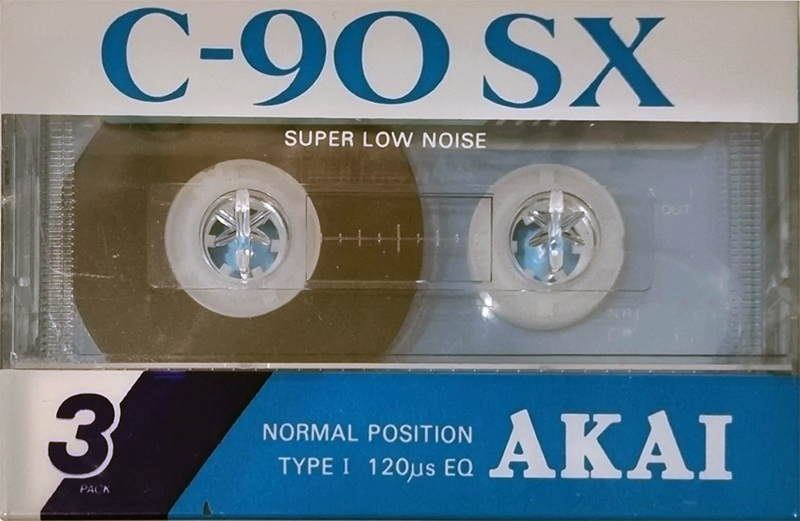 3 pack Akai SX 90 Type I Normal 1989 USA