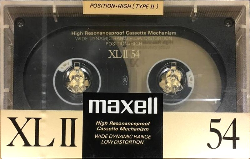 Compact Cassette Maxell XLII 54 Type II Chrome 1988 Japan