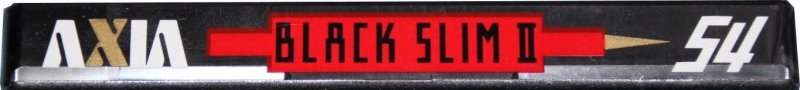 Compact Cassette AXIA Black Slim II 54 "BLACK2 S 54" Type II Chrome 1991 Japan