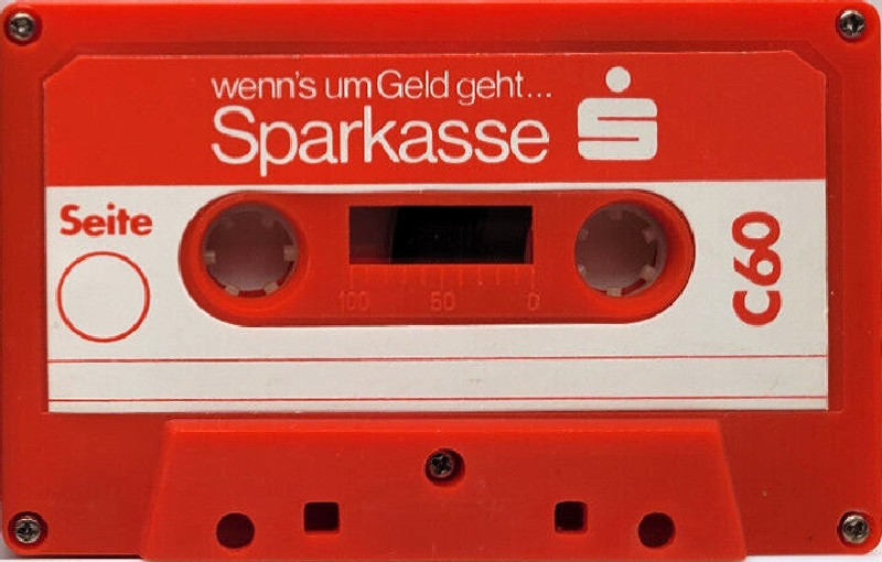 Compact Cassette Sparkasse 60 "wenn`s um Geld geht" Type I Normal Germany