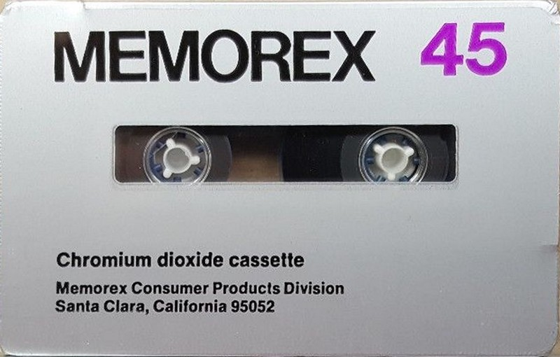 Compact Cassette Memorex 45 Type II Chrome 1971 USA