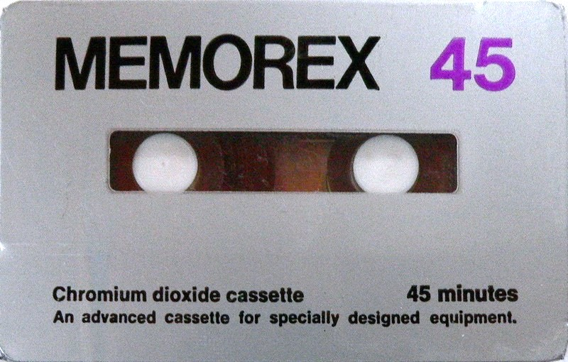 Compact Cassette Memorex 45 Type II Chrome 1971 USA
