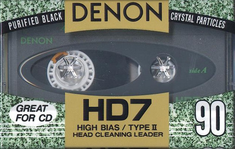 Compact Cassette Denon HD7 90 "HD7-90TE" Type II Chrome 1992 North America