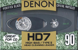 Compact Cassette Denon HD7 90 "HD7-90TE" Type II Chrome 1992 North America