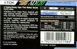 Compact Cassette TDK AD 120 "AD-120AS" Type I Normal 1990 Australia