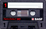 Compact Cassette BASF Ferro Extra I 90 Type I Normal 1988 Europe