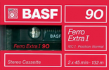 Compact Cassette BASF Ferro Extra I 90 Type I Normal 1988 Europe