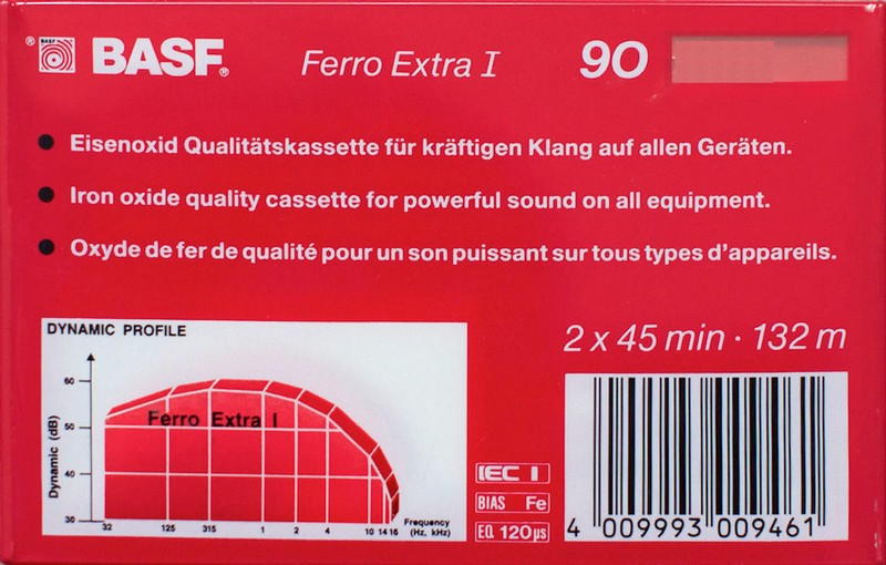 Compact Cassette: BASF  - Ferro Extra I 90