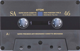 Compact Cassette TDK SA 46 "SA-46M" Type II Chrome 1990 Japan