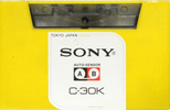 Compact Cassette Sony 30 "C-30K" Type I Normal 1971 Japan
