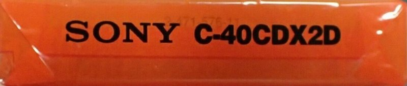 Compact Cassette Sony CDix II 40 "C-40CDX2D" Type II Chrome 1996 Japan