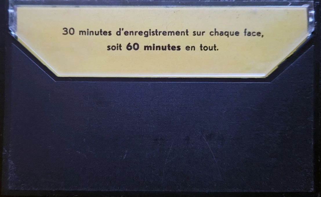 Compact Cassette Optiphone 60 Type I Normal France