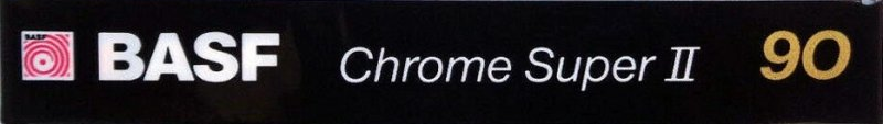 Compact Cassette BASF Chrome Super II 90 Type II Chrome 1989 Germany