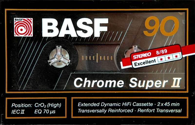 Compact Cassette BASF Chrome Super II 90 Type II Chrome 1989 Germany