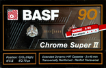 Compact Cassette BASF Chrome Super II 90 Type II Chrome 1989 Germany