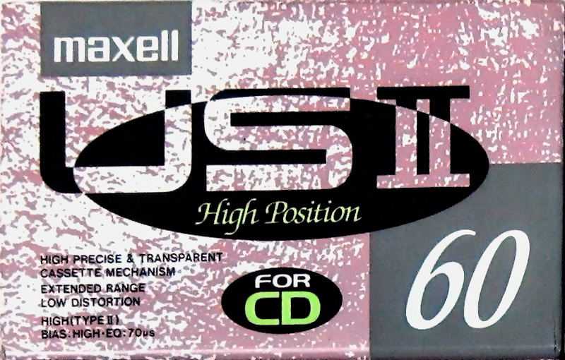 Compact Cassette Maxell US 60 "USII 60" Type II Chrome 1991 Japan