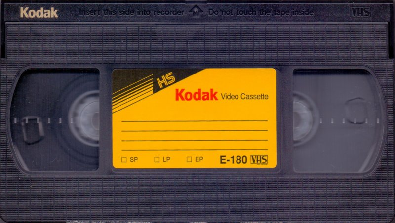 VHS, Video Home System Kodak HS 180 "SGE-180E" Type I Normal 1984 Europe
