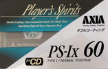 Compact Cassette AXIA PS-Ix 60 "PS-1X A 60" Type I Normal 1991 Japan