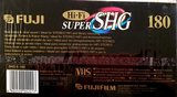 VHS, Video Home System Fuji SHG 180 "SHG E-180" Type I Normal 2005 Worldwide