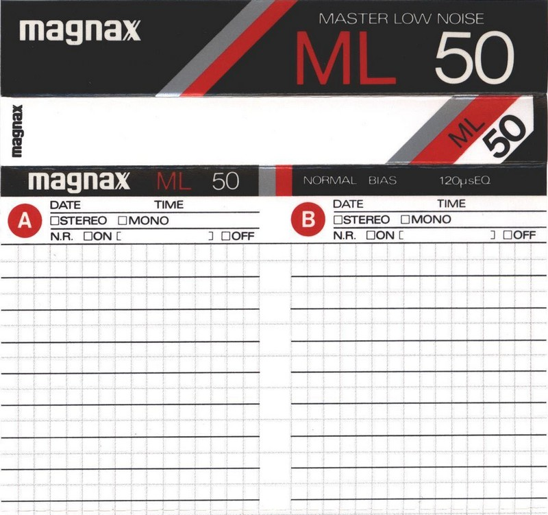 Compact Cassette Magnax ML 50 Type I Normal 1981 Japan
