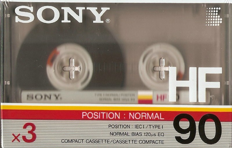 3 pack Sony HF 90 Type I Normal 1986 Europe