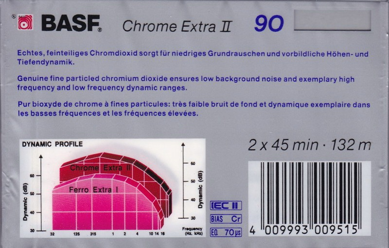 Compact Cassette: BASF  - Chrome Extra II 90