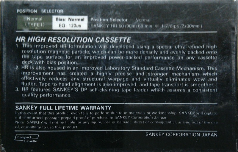 Compact Cassette:  Sankey - HR 60