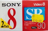 2 pack Sony SR 90 "2P5-90SRA E" Type I Normal 1993 Europe