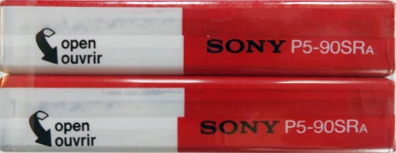 2 pack Sony SR 90 "2P5-90SRA E" Type I Normal 1993 Europe
