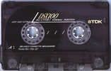 Compact Cassette TDK DS-X 100 "DS-X100" Type I Normal 1991 North America