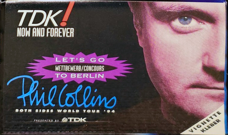 5 pack TDK SA 90 "Phil Collins tour" Type II Chrome 1994 Germany