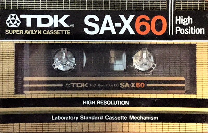 Compact Cassette TDK SA-X 60 Type II Chrome 1982 USA