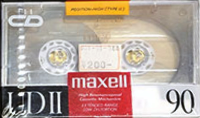 Compact Cassette Maxell UDII / UD2 90 Type II Chrome 1989 Japan