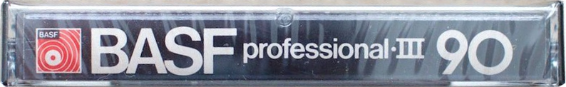 Compact Cassette: BASF  - Professional III 90