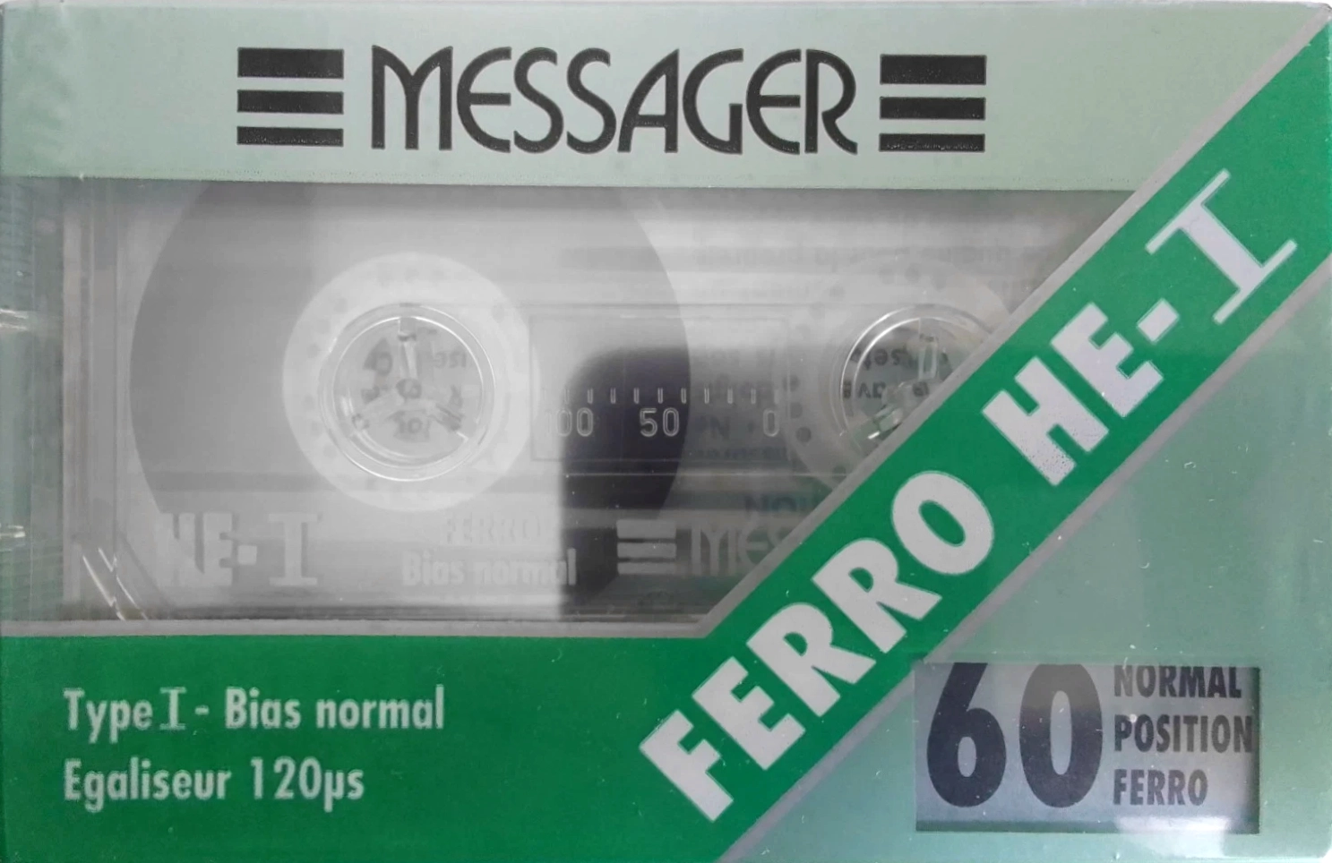 Compact Cassette Messager HE-I 60 Type I Normal 1994 France
