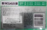 Compact Cassette Messager HE-I 60 Type I Normal 1994 France