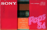 Compact Cassette Sony 54 "Pops 54" Type I Normal 1981 Japan