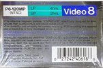 Video8, Hi8, Digital8 Sony MP 120 "Video8 P6-120MP" Type IV Metal North America