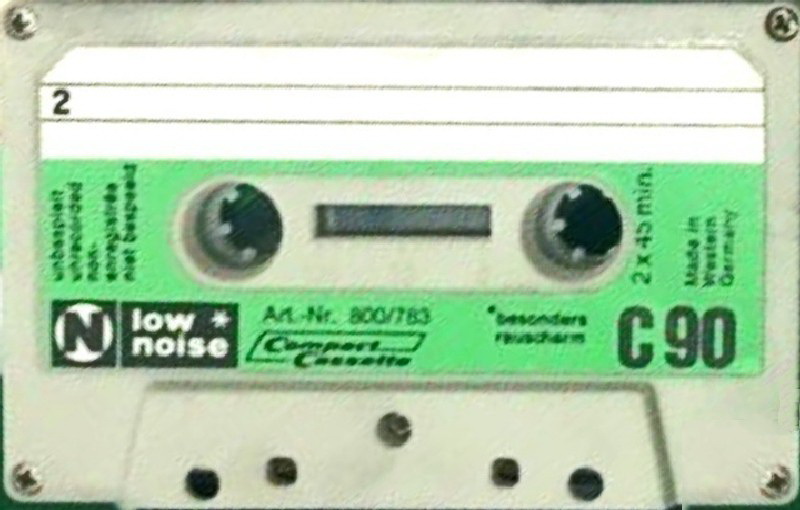Compact Cassette Neckermann 90 "№ 800/783" Type I Normal 1975 Europe