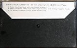 Compact Cassette Star 60 Type I Normal Unknown Country