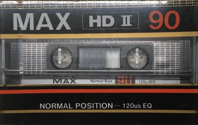 Compact Cassette Max HD II 90 Type I Normal Unknown Country
