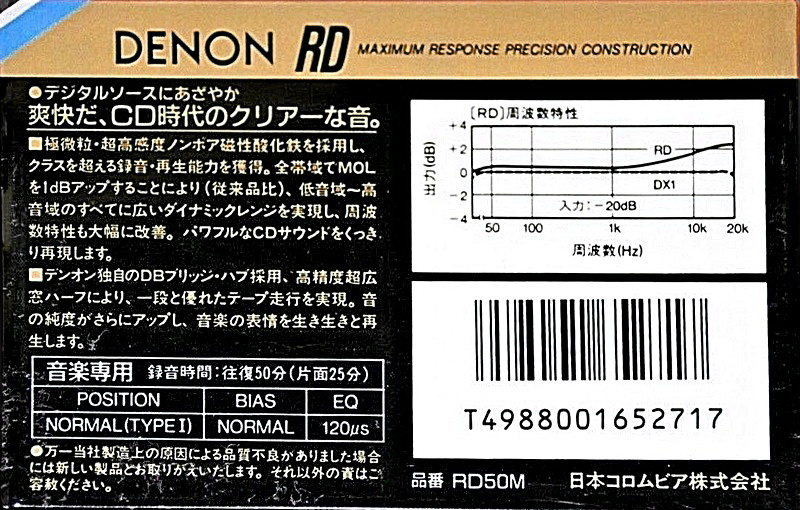 Compact Cassette: Nippon Columbia / Denon Denon - RD 50