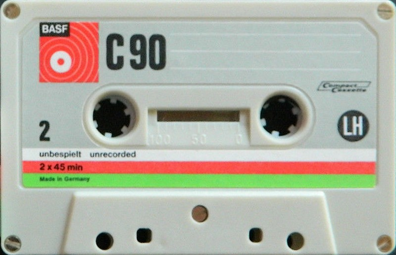 Compact Cassette BASF LH 90 "Plastic case" Type I Normal 1971 Europe
