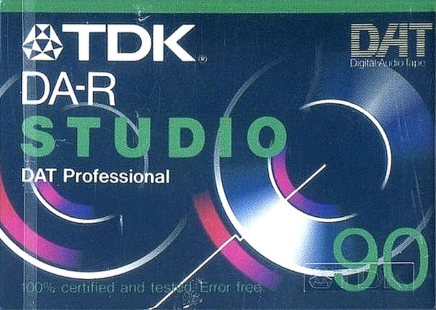 Digital Audio Tape TDK DA-R Studio 90 "DA-R90STEA" Type IV Metal 1992 Europe