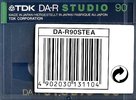 Digital Audio Tape TDK DA-R Studio 90 "DA-R90STEA" Type IV Metal 1992 Europe