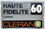 Compact Cassette Cleran Haute Fidelite 60 Type I Normal 1985 France