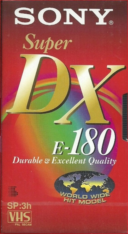 VHS, Video Home System: Sony  - Super DX 180