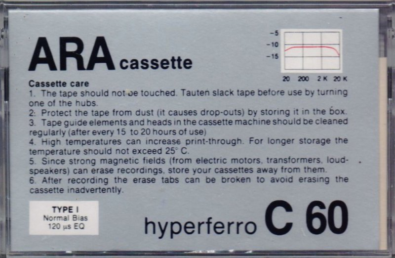 Compact Cassette: Unknown Ara -  60