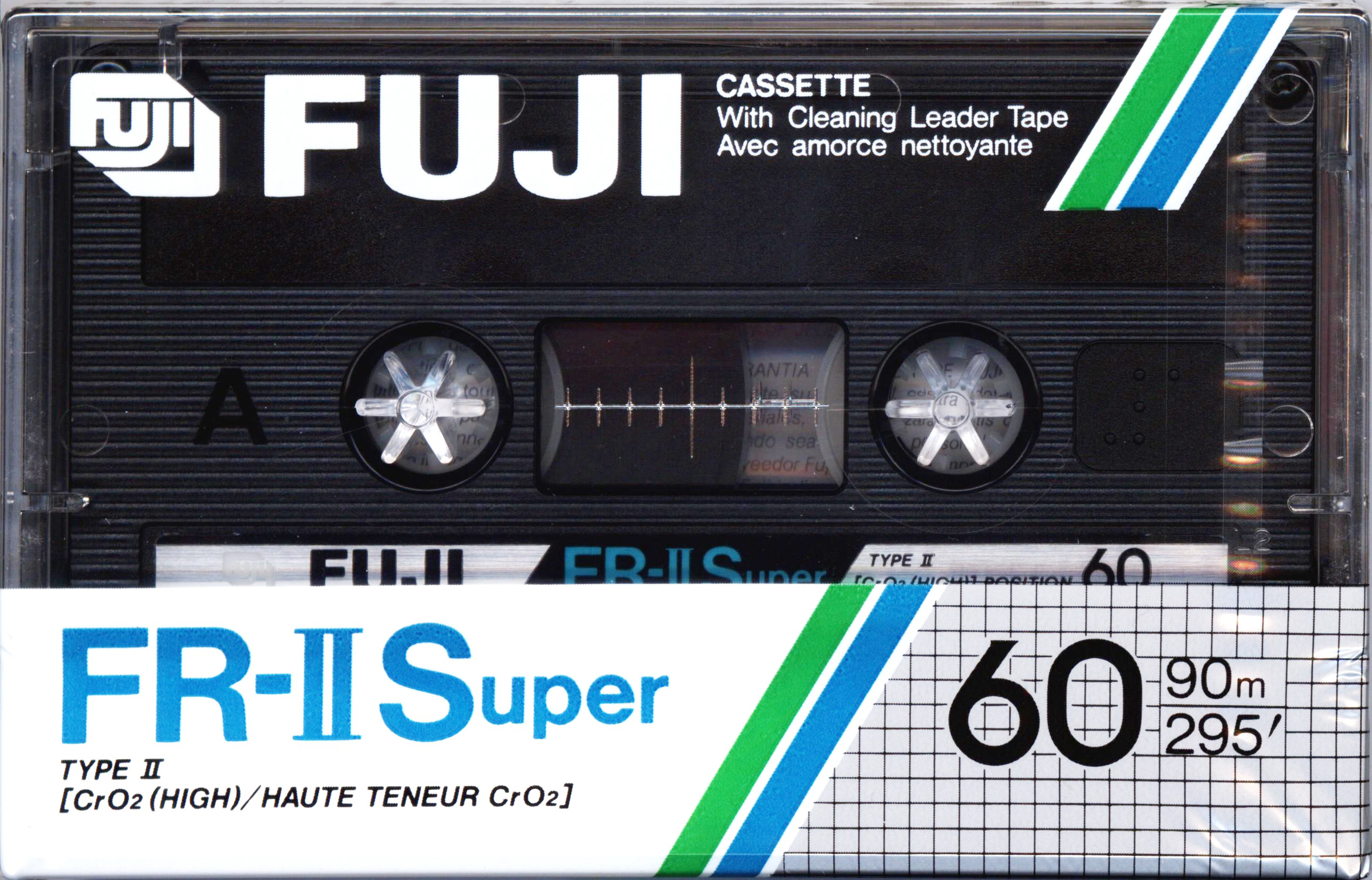 Compact Cassette Fuji FR-II Super 60 Type II Chrome 1985 North America