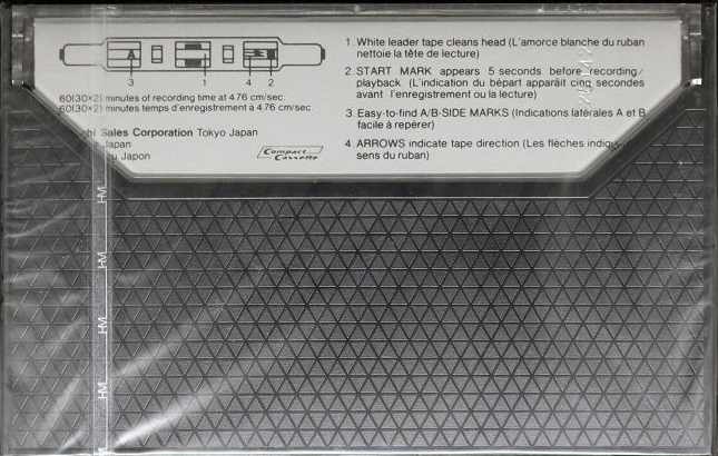 Compact Cassette Hitachi SR 60 Type I Normal 1981 North America